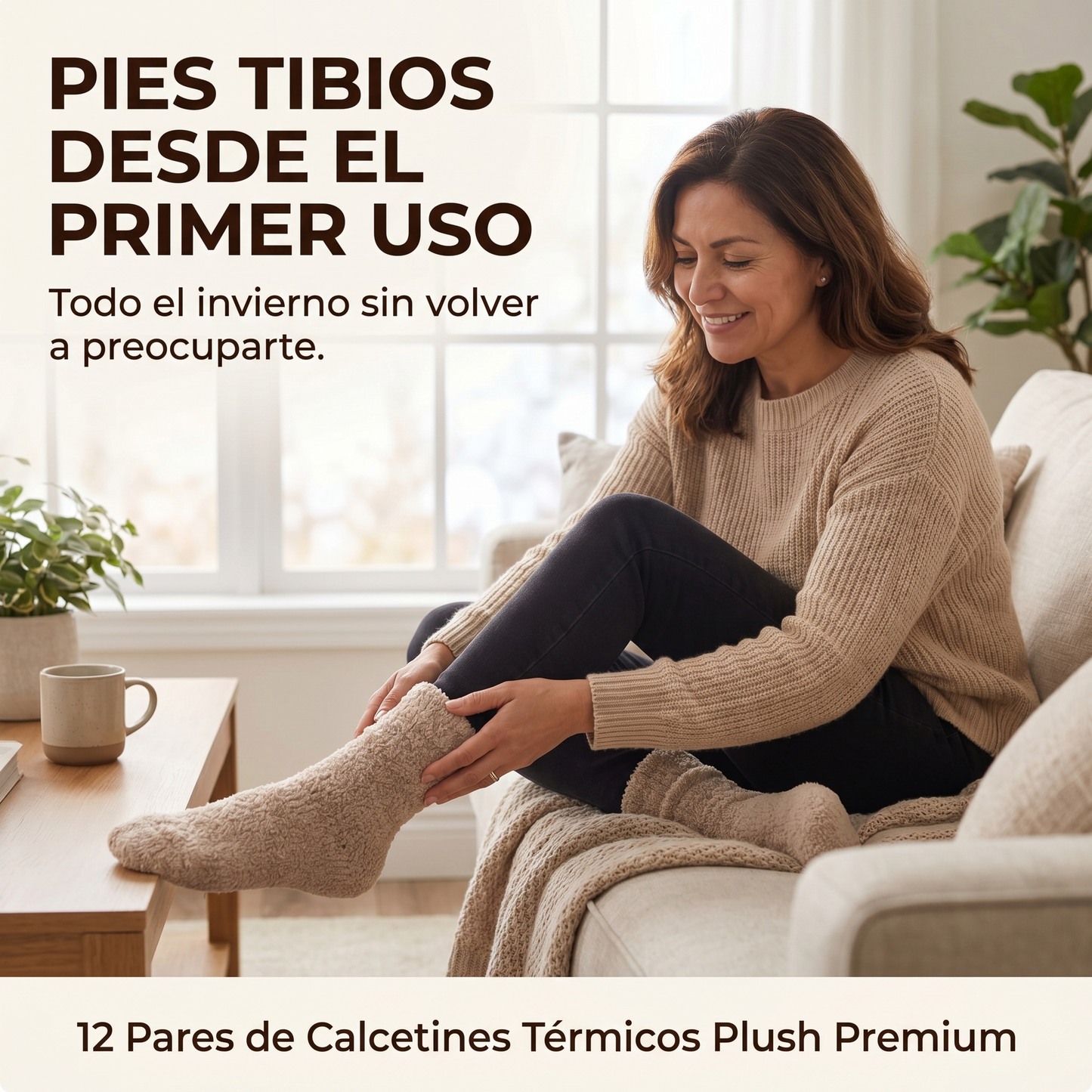Pack 12 Calcetines Térmico Suaves Mujer