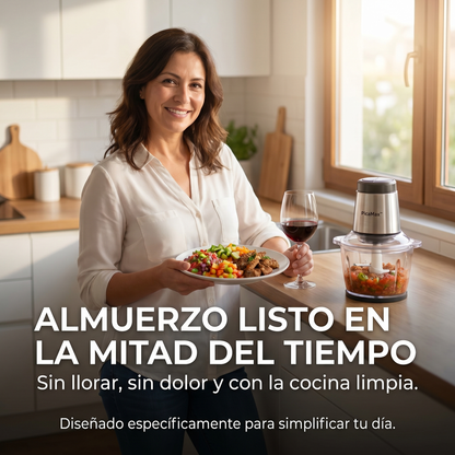 PicaMax™ — Picadora todo en uno. Limpia en segundos. Cocina sin estrés.