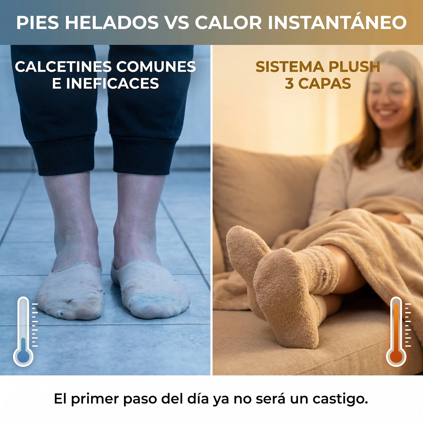 Pack 12 Calcetines Térmico Suaves Mujer