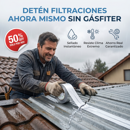 Cinta Tapa Gotera Waterproof Max™ 5cm X 5mts 3x1